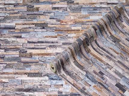 Стеновое покрытие рулонное (67.5см х 4м) CERAMICS 270-1009 Каменная стена серо-голуб