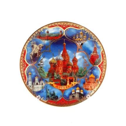 Декоративная тарелка Московские достопримечательности 10x10 см