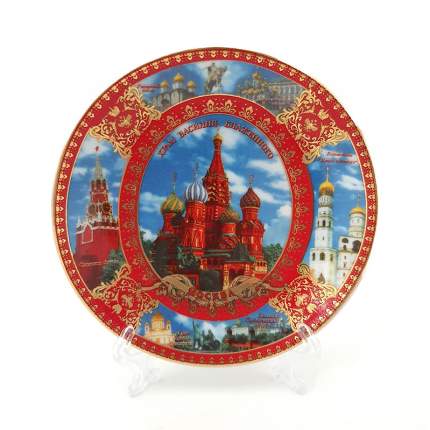 Декоративная тарелка Державная Москва 10x10 см