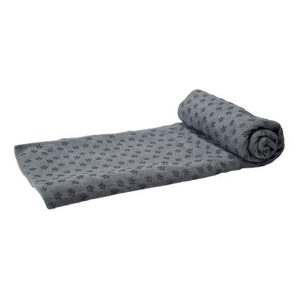 Полотенце для йоги Tunturi с мешком для переноски, 180-63 см, серое