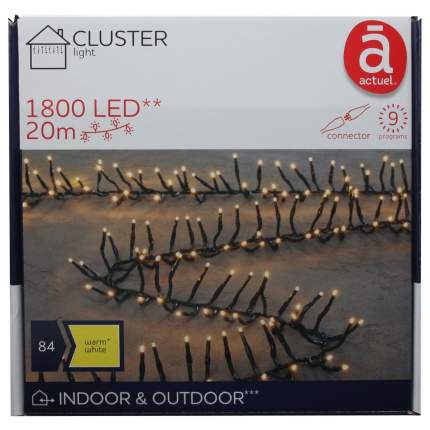 Световая гирлянда новогодняя Actuel 20 м желтый