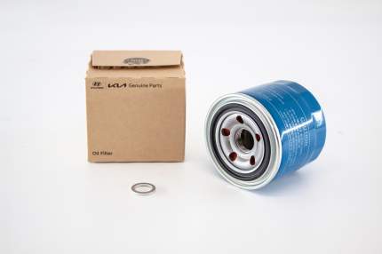 Масляный фильтр и кольцо сливной пробки Mobis Комплект на Hyundai 2630035505 2151323001