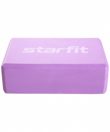 Блок для йоги StarFit Core YB-200 EVA 22,5x8x15,2 см, фиолетовый пастель