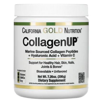 CollagenUP + Hyaluronic Acid + Vit C California Gold Nutrition 5000 мг 206 г