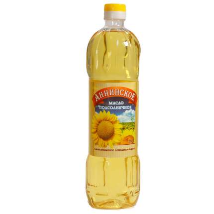 Подсолнечное масло Веркино масло рафинированное дезодорированное 0,9 л