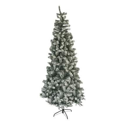Ель искусственная Заснеженная флокированная 180 см зеленая заснеженная