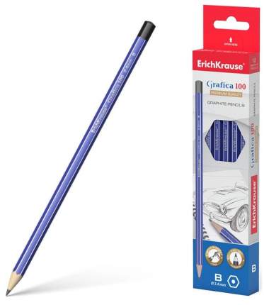Чернографитный шестигранный карандаш ErichKrause Grafica 100 B