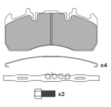 31010002_Колодки Тормозные Wvа29173/29203/29272 С Р/К, Перед/Зад Диск. Тормоз Меritоr Rvi, Vоlvо WUHLERMANN   ...