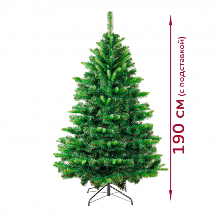 Ель искусственная АШАН Красная птица Сибирь зеленая, 190 см