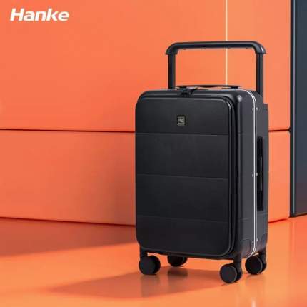 Чемодан унисекс Hanke H9876 черный, 66x42,7x27 см