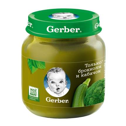 Пюре овощное Gerber Брокколи, кабачок с 5 мес. 130 г