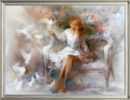 Картина на холсте, "Белые сны", 80х60 см., Willem Haenraets. Арт. ХВ-х36