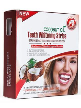 Отбеливающие полоски для зубов Unique Strips Coconut Oil