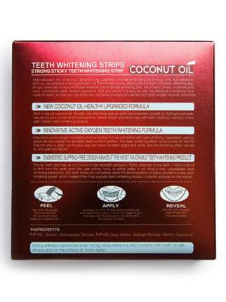 Отбеливающие полоски для зубов Unique Strips Coconut Oil