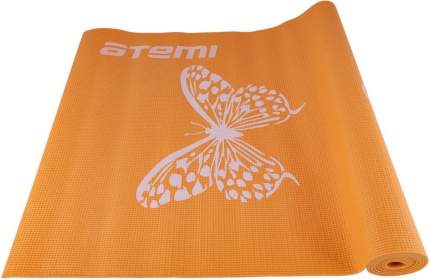Коврик для йоги и фитнеса Atemi AYM01 оранжевый с рисунком 173 см, 4 мм