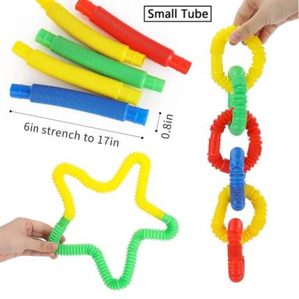 Игрушка-антистресс маленькая Pop Tubes Small набор из 4 шт
