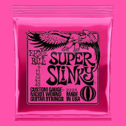 Струны для электрогитары Ernie Ball Super Slinky 2223 9-42