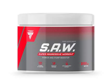 Trec Nutrition Предтренировочный комплекс S.A.W. (SAW), 200 г, вкус: вишня-грейпфрут