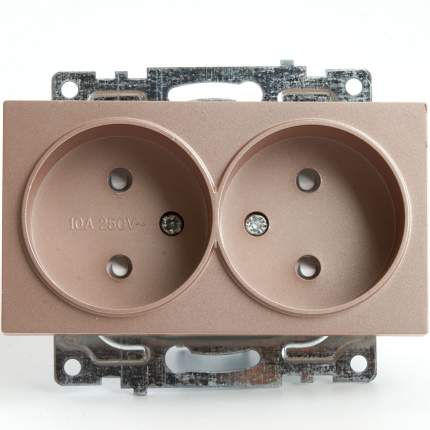 Тип: силовая розетка, Цвет: бежевый, Маркетинговый цвет: шампань, Материал:   ...