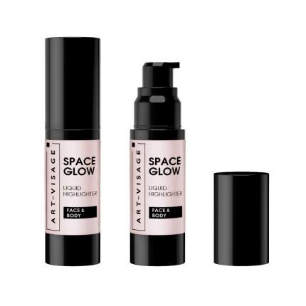 Жидкий хайлайтер для лица и тела "SPACE GLOW" ART-VISAGE тон 22 PEARL