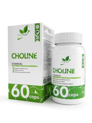 Витамин Б4 холин NATURALSUPP Vitamin B4 250 мг капсулы 60 шт.