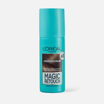 Тонирующий спрей для волос L'Oreal Paris Magic Retouch, каштановый, для корней, 75 мл