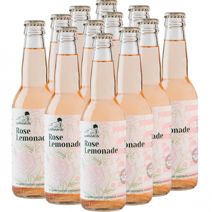 Натуральный розовый лимонад со стевией / Lemonardo Rose Lemonade Light, 330мл. 12шт