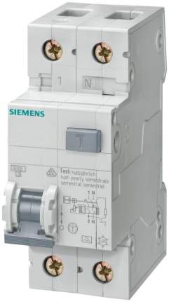 Дифф. Автомат  Siemens ТИП AС , УСТ. ГЛУБИНА=70мм IFN 30мА, 6KA, 1+N-ПОЛ. тип C 16A