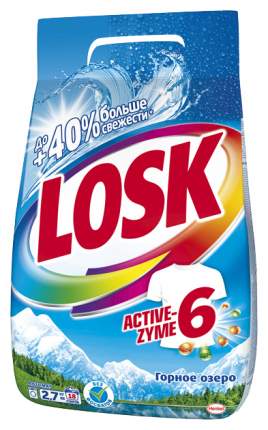 Синтетическое моющее средство LOSK горное озеро для стирки белых изделий 2.7 кг