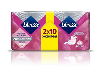 Гигиенические прокладки Libresse Ultra Normal DUO с поверхностью "сеточка", 20 шт.