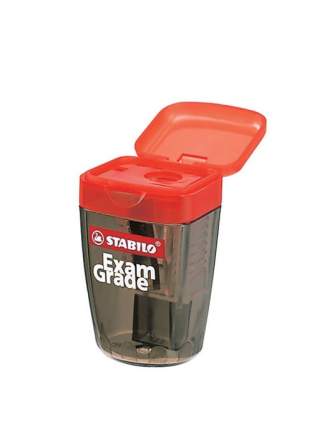 Точилка для карандашей с контейнером STABILO Exam Grade, красная