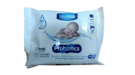 Салфетки влажные Deep Fresh Probiotics биоразлагаемые, с пробиотиками, 20 шт