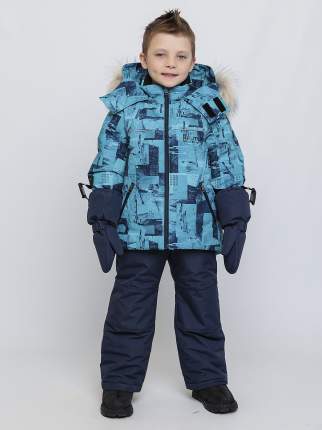 Комплект верхней одежды Batik 243-26з, принт синий/темно-синий, 116