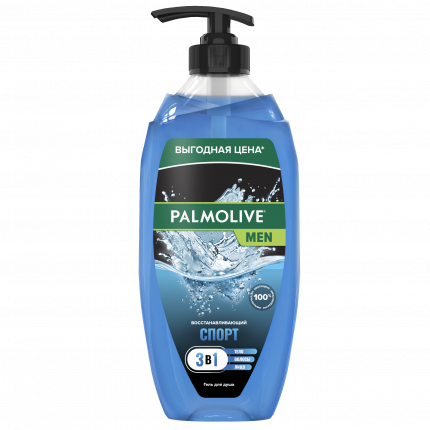 Гель для душа Palmolive Спорт Восстанавливающий 3 в 1 мужской 750 мл