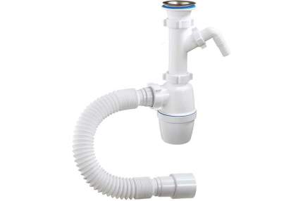 ORIO А-40059 Сифон для умывальника 1 1/2"х40 мм с отводом и гибкой   ...