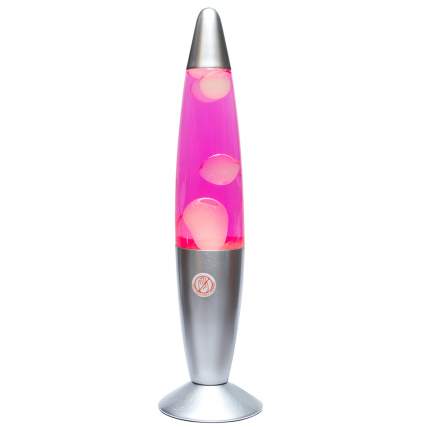 Лава-лампа, 41 см, Розовая/Белая