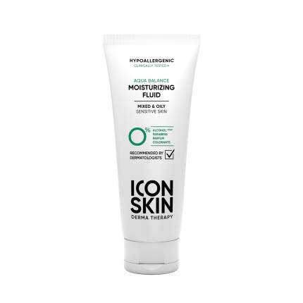 Увлажняющий гипоаллергенный флюид ICON SKIN для комбинированной и жирной кожи Aqua Balance