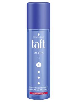 Лак для укладки волос Taft Ultra сверхсильная фиксация 4, 200 мл