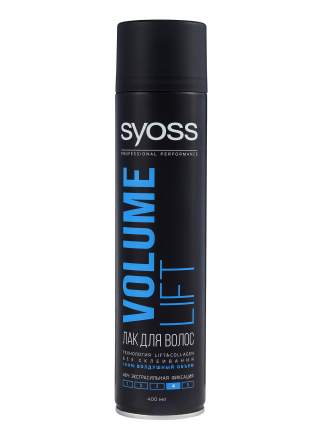 Лак для укладки волос Syoss Volume Lift экстрасильная фиксация 4, 400 мл