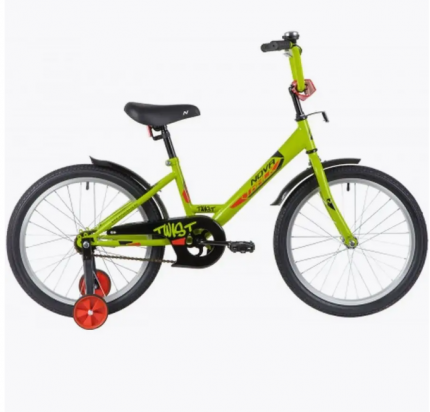 Велосипед Novatrack Twist 20" зелёный