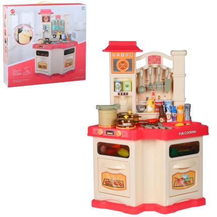 Большая игровая кухня красного цвета с эффектом «холодного пара», музыкой, светом и возможностью использования настоящей водички!  ...