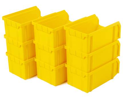 Пластиковый ящик Стелла-техник V-1-К9-желтый , 172х102х75мм, комплект 9 штук