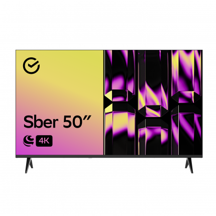 Телевизор Sber SDX-50U4126, 50"(127 см), UHD 4K RAM 1,5GB