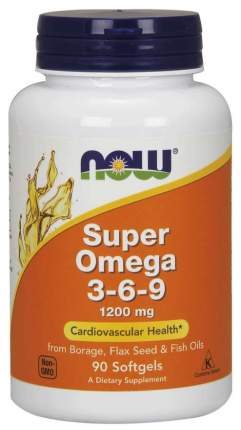 Super Omega 3-6-9 NOW капсулы 1200 мг 90 шт.