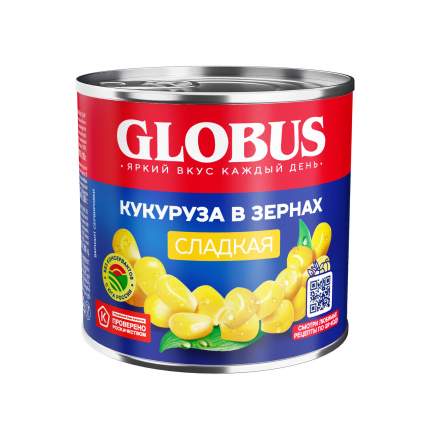 Кукуруза Globus сладкая в зернах 340 г