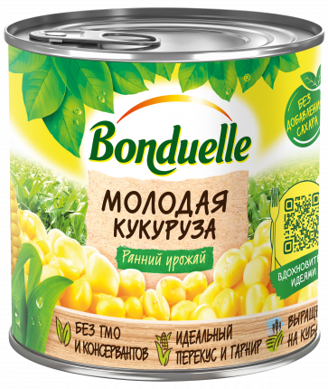 Кукуруза Bonduelle молодая консервированная 425 мл (340 г)