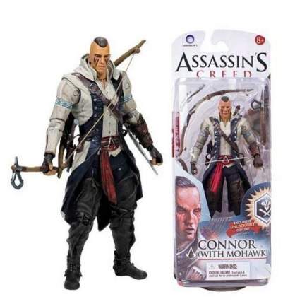 Фигурка: Assassin's Creed Connor With Avec Con Mohawk 15 см:Совершайте путешествия в разные исторические эпохи в  ...
