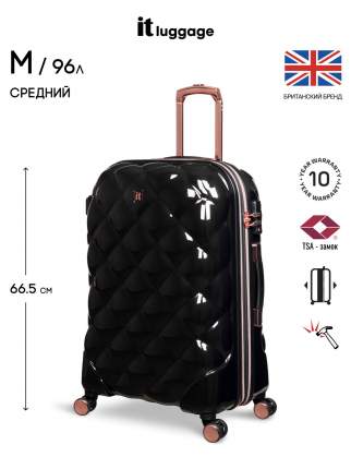 Чемодан унисекс it luggage St Tropez черный, M