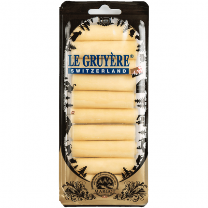 Сыр Margot Fromages Gruyere AOC 49% твердый рулетики 100 г