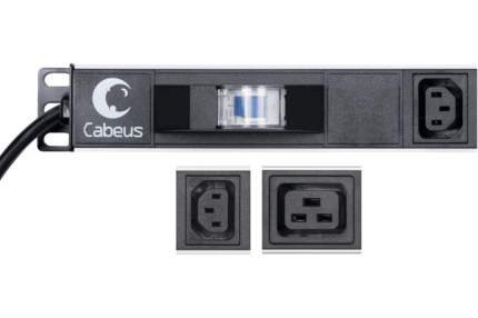 Блок евророзеток для 19 шкафов 16а cabeus pdu 8p 2eu 8 розеток